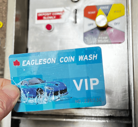 EAGLESON COIN WASH VIP Card - NFC contactless payment card